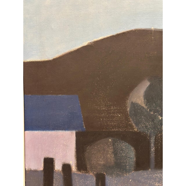 Knud Horup, Landscape, 1960s, Oil Painting on Canvas, Framed For Sale - Image 6 of 11