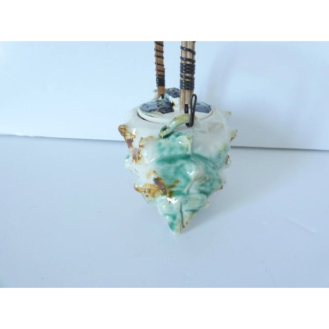 Cream 1960s French Vintage Barbotine Tea Pot For Sale - Image 8 of 8