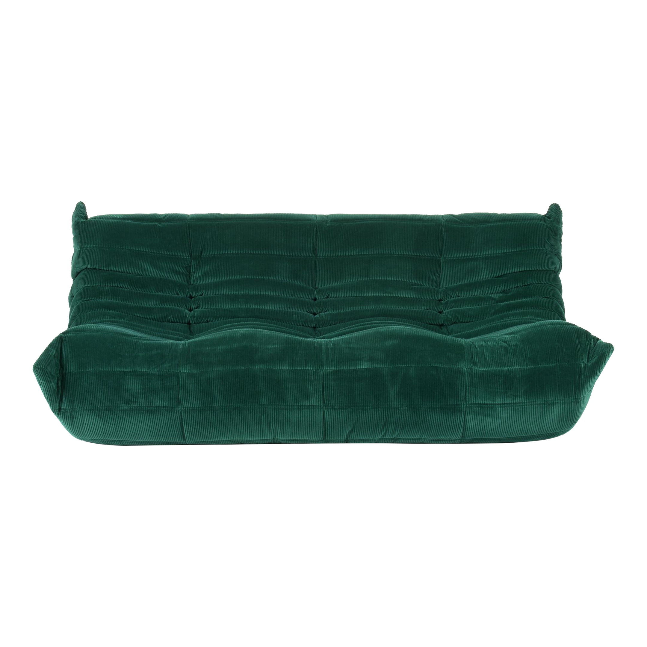 Ligne Roset Togo 3-Seater Sofa in Emerald Corduroy - Original