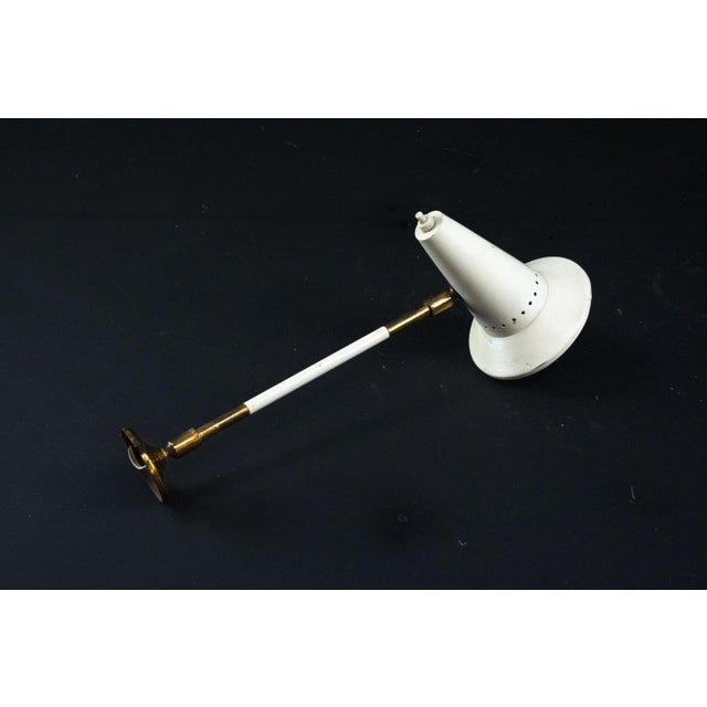 Cream Mid-Century Orientable Wall Lamp from Stilux Milano, Italy, 1950s For Sale - Image 8 of 11