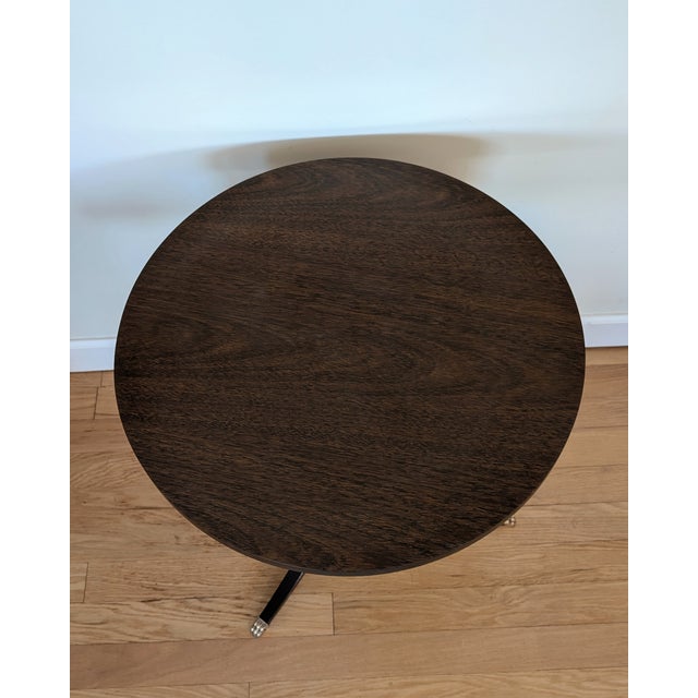 Mid 20th Century 1950's Mahogany Pedestal Drum Table by Mersman Furniture For Sale - Image 5 of 9