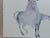 Light Pink 1970s Vintage Original Signed Carol Grigg Water Color “Earth Healer” on Horseback For Sale - Image 8 of 12