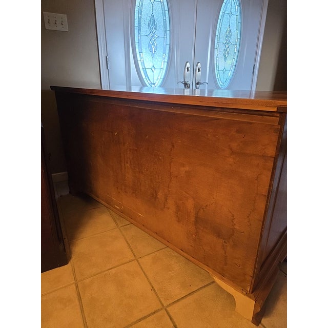 Vintage Solid Wood Dresser For Sale - Image 4 of 8