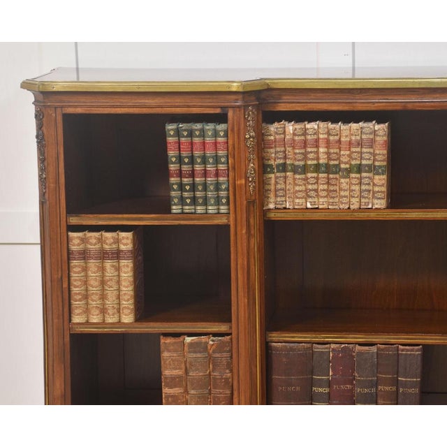 Kingwood Ormolu Mounted Open Bookcase For Sale - Image 9 of 18