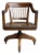 Early 20th-C. Bank of England Gunlocke Oak Tilting Rolling Banker’s Office Desk Chair For Sale