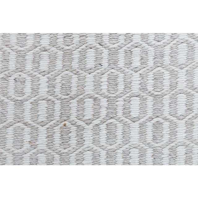 Modern Contemporary Beige Flat-Weave Wool Rug by Doris Leslie Blau For Sale - Image 3 of 8