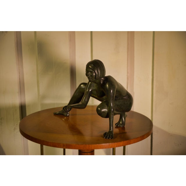 Bronze Sculpture of a Woman by Norbert Treca, 2000s For Sale - Image 4 of 13