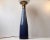 Vintage Cased Glass Nightblue Table Lamp by Bent Nordsted for Kastrup For Sale - Image 4 of 6