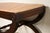 Wood Kindel Furniture Regency Carved Mahogany Curule Vanity Bench or Stool For Sale - Image 7 of 12