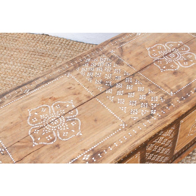 Floral Mandala Mother of Pearl Inlaid Chest For Sale - Image 11 of 12