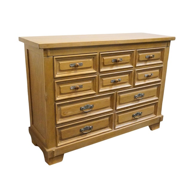 Link Taylor Solid Pine Taos Collection Southwestern Spanish Revival 56" Master Chest 716-222 For Sale - Image 4 of 14