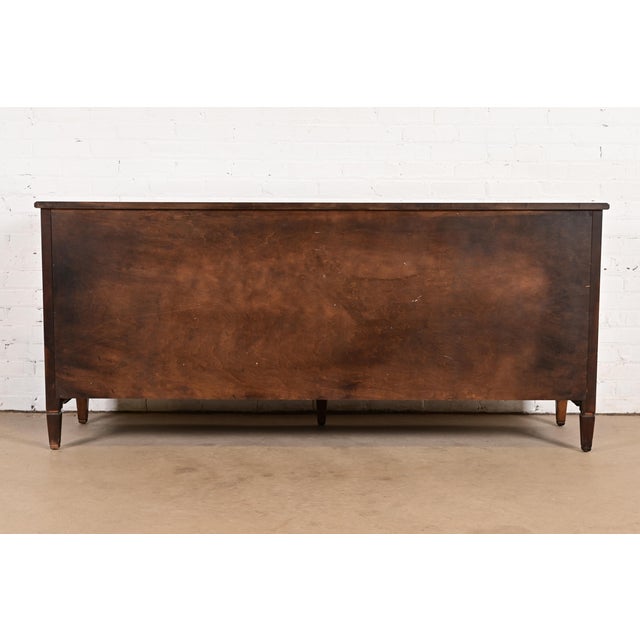 Henredon French Regency Louis XVI Carved Fruitwood Long Dresser or Credenza, Circa 1960s For Sale - Image 15 of 16