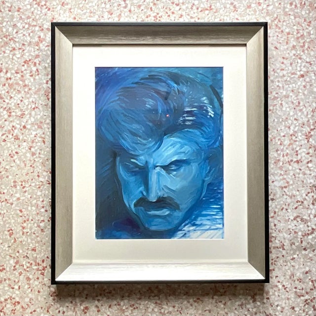 Mid 20th Century Vintage Fauvist Signed Original Oil Painting on Paper For Sale - Image 5 of 9