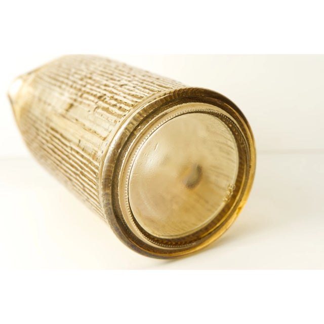 Marigold Carnival Glass Ribbed Bark Texture Pitcher For Sale In Louisville - Image 6 of 7
