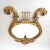 19th Century American Neoclassical Lyre Giltwood Mirror For Sale - Image 4 of 8