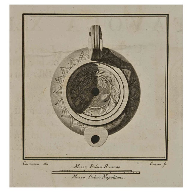 Ancient Still Life, Etching, 18th Century For Sale