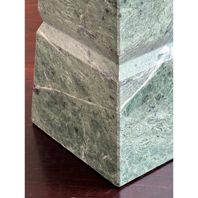 10" Neoclassical Style Green Marble Obelisk For Sale - Image 10 of 17