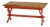Scandinavian Rustic Farmhouse Dining Table in Red Painted Pine, Sweden, 1920s For Sale