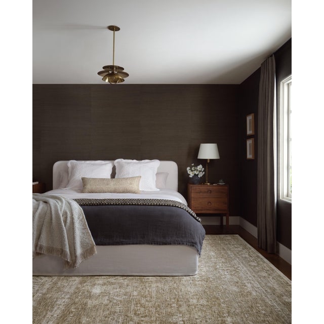 Textile Amber Lewis x Loloi Honora Khaki / Beige 9'-6" x 13' Area Rug For Sale - Image 7 of 7