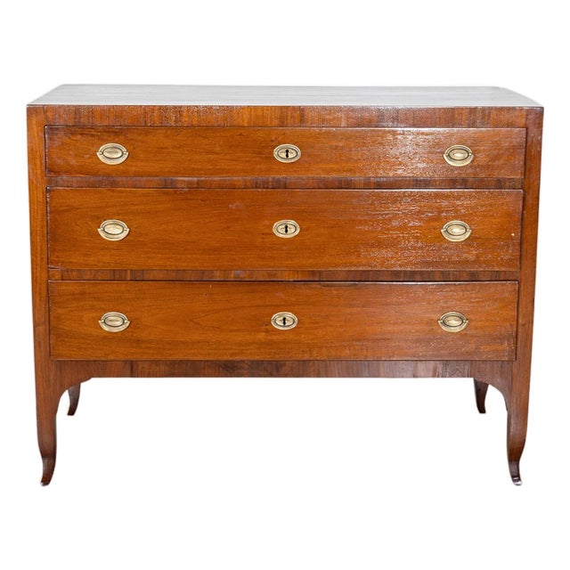 Antique Directoire Chest Of Drawers In Walnut For Sale