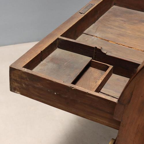 Wood Empire Roller Desk in Walnut For Sale - Image 7 of 15