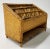 Late 20th Century Scorched Bamboo and Cane Desk Organizer For Sale - Image 4 of 5