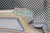French Louis XVI Style Creme & Blue Accent Paint Decorated Chaise Lounge For Sale - Image 9 of 14