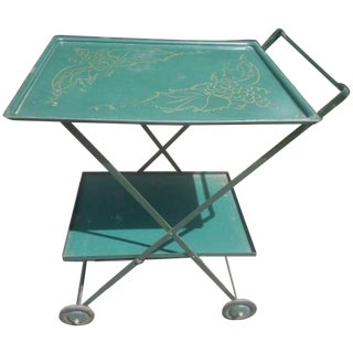 Vintage Harmony House Folding Metal Cart For Sale