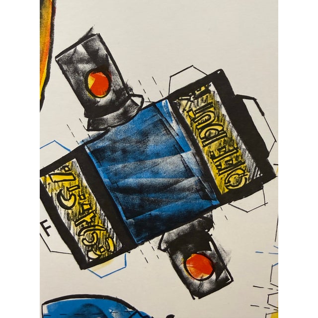 Red Grooms “Ruckus Taxi” Print, Framed For Sale In San Francisco - Image 6 of 12