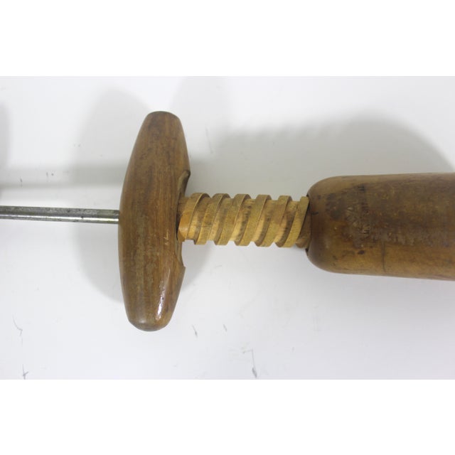 Wood Vintage French Wood Corkscrew, Wine Opener, Bar Tool, Screw Pull, Wine Key, Bar Cart Styling, Gift for Him Her Wine Lover, Tire Bouchon For Sale - Image 7 of 9