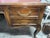 Late 20th Century Large Leather Top Walnut Desk Louis XV Style For Sale - Image 9 of 12