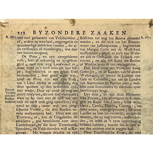 Print of Commander De Graauw From 1726 by F. Valentijn, Double Sided Glass Frame For Sale - Image 9 of 10