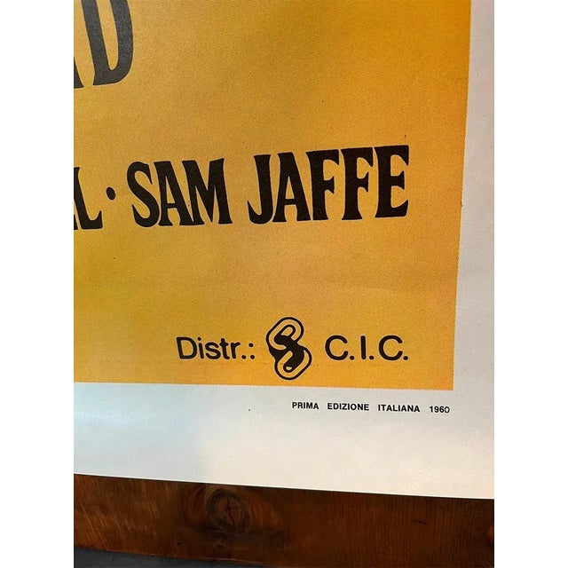 Italian Ben Hur Film Poster, 1960s For Sale - Image 6 of 7