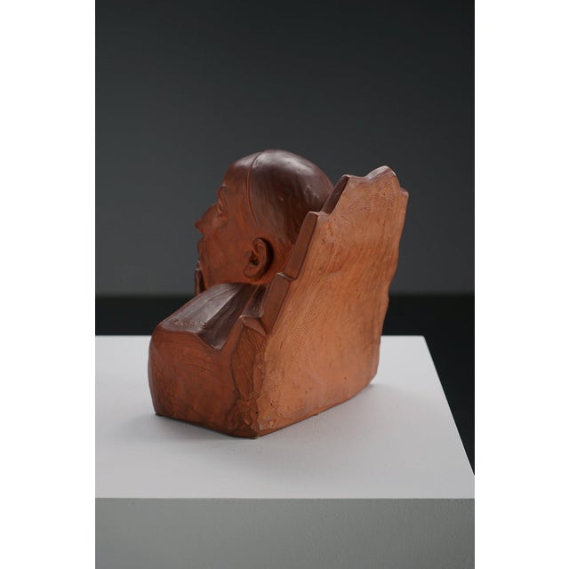 J. Crolard, Mephisto Bust Sculpture, 1960s For Sale - Image 6 of 12