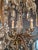 Antique French Louis XVI Style Chandelier Restored Crystal Drops Brass For Sale - Image 10 of 12