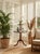 Vintage French Neoclassical Two-Tier Marble & Brass Pedestal Accent Table For Sale - Image 12 of 12