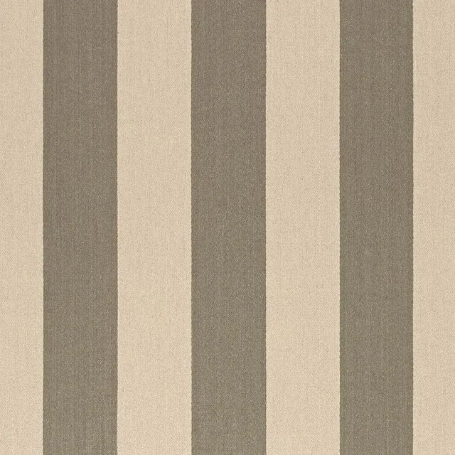 Contemporary Schumacher Tundra Linen Stripe Fabric in Chanterelle For Sale - Image 3 of 3