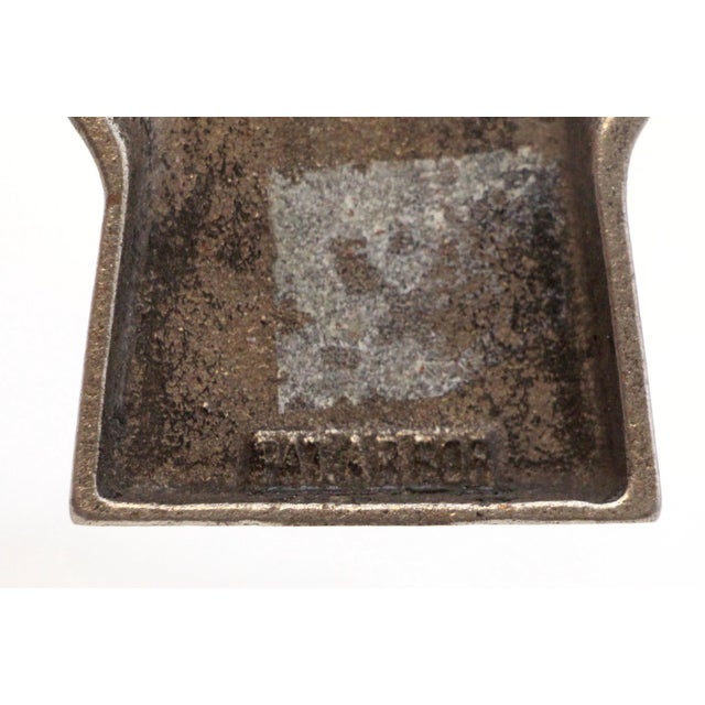 Mid 20th Century Pair of Antique 3 In. Cast Iron Aesthetic Rosettes For Sale - Image 5 of 5