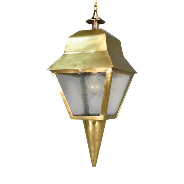 Antique French Exterior Bronze Lantern, 1890s For Sale - Image 16 of 16