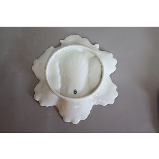 Mid 20th Century Vintage French Limoges Botanical Oyster Serving Plate For Sale - Image 5 of 5