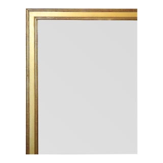 Oversize Neoclassical Gilt Square Mirror For Sale