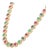 Certified Precious Gemstone Wedding Necklace With Diamonds in 18k Yellow Gold For Sale