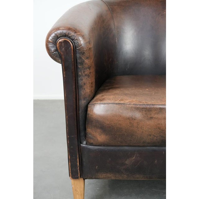 Club Chair in Sheepskin Leather For Sale - Image 10 of 13