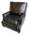 Pottery Barn James Square Arm Leather Manual Recliner For Sale
