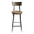 Farmhouse Iron & Wood Bar Stool For Sale