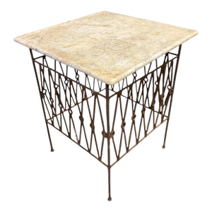 French Marble Top Side Table