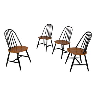 Mid-Century Modern Teak Chairs from Haga Fors, Sweden, 1950s, Set of 4 For Sale