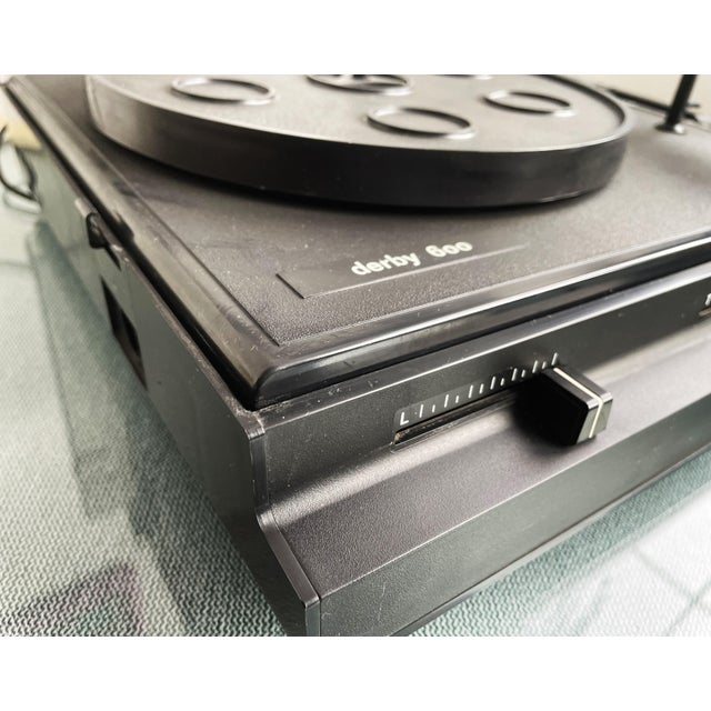 Metal Vintage Bruns Derby 600 Turntable, GDR, 1970s For Sale - Image 7 of 14
