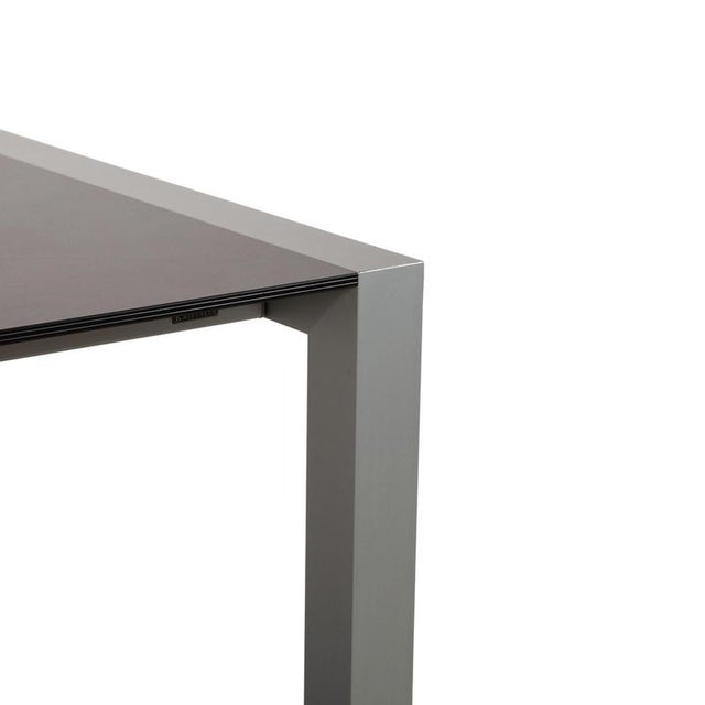 Kristalia Sushi Wooden Dining Table in Anthracite Silver with Manual Extension Function For Sale - Image 6 of 14