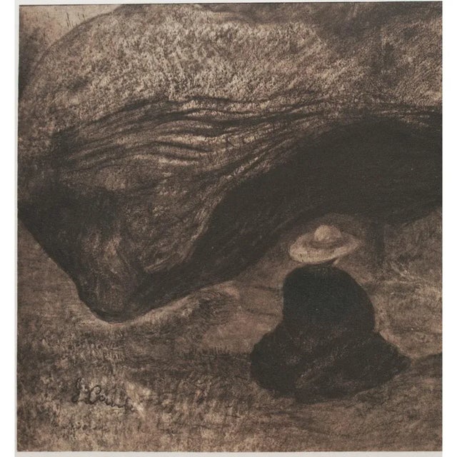 1959 After Gustave Courbet "La Source De La Loue", First Edition Full-Color Monochrome Print For Sale - Image 4 of 8